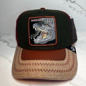 NEW Goorin Brothers Farm Trucker Hat Racoon - GATOR "HARD ASS"